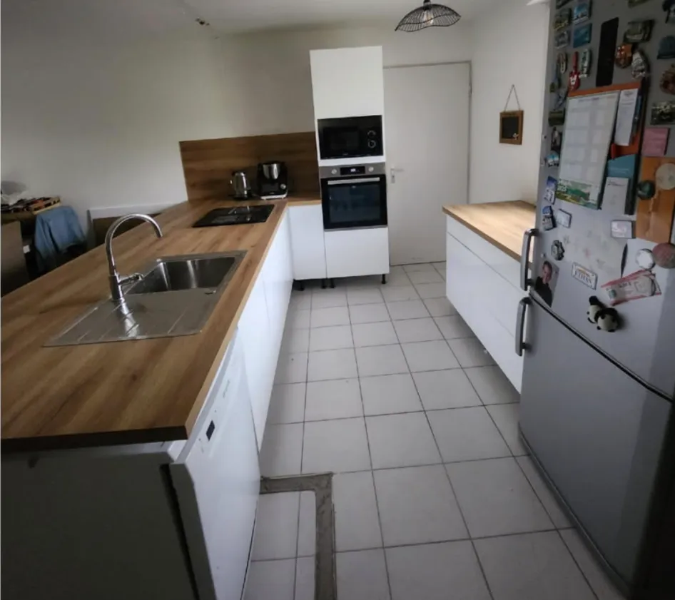 Rénovation de cuisine, vue d'ensemble après travaux