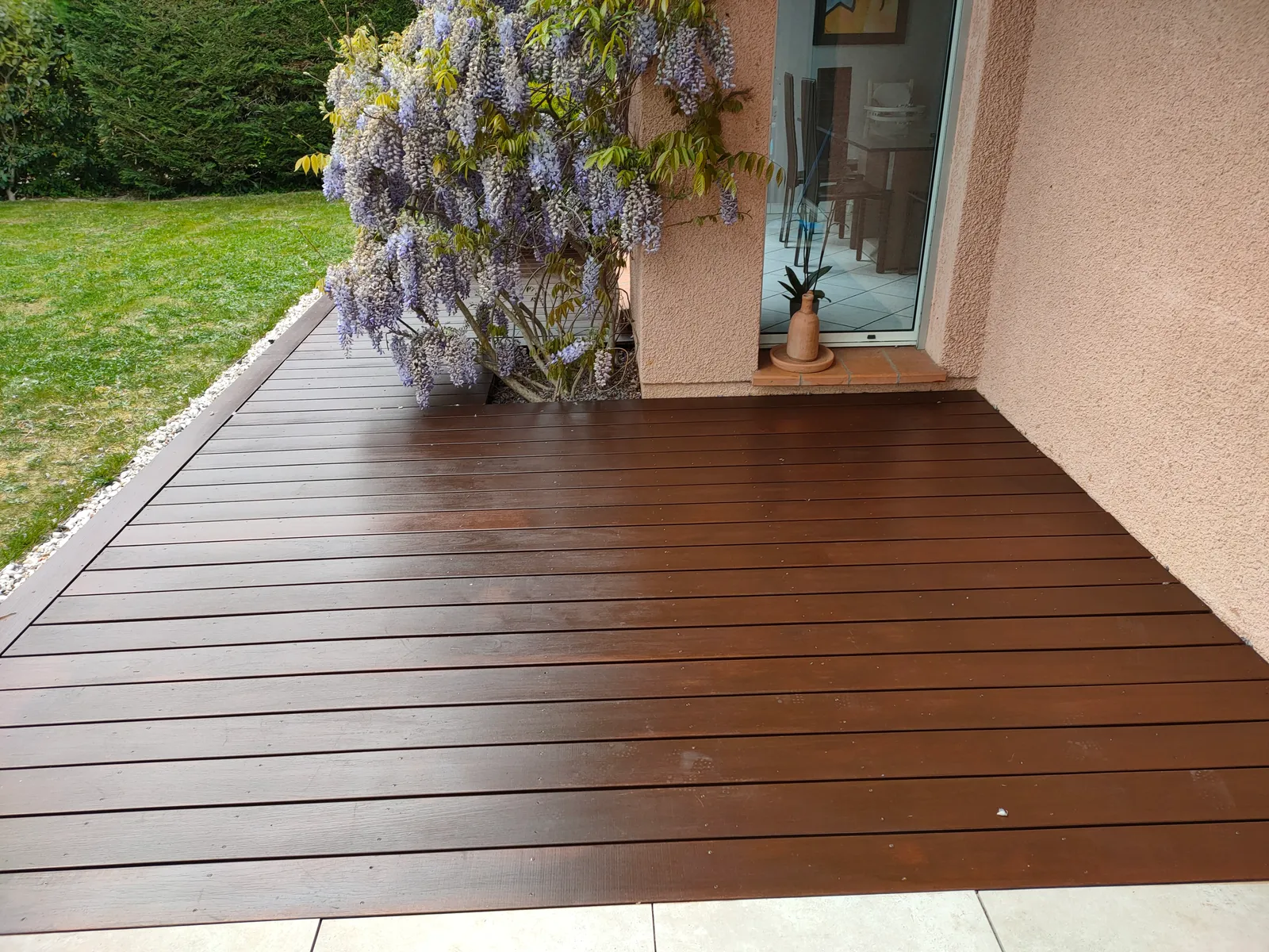 Terrasse apres passage saturateur propre